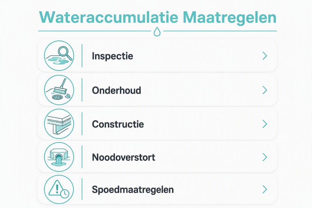 Infographic: stappenplan om wateroverlast te voorkomen