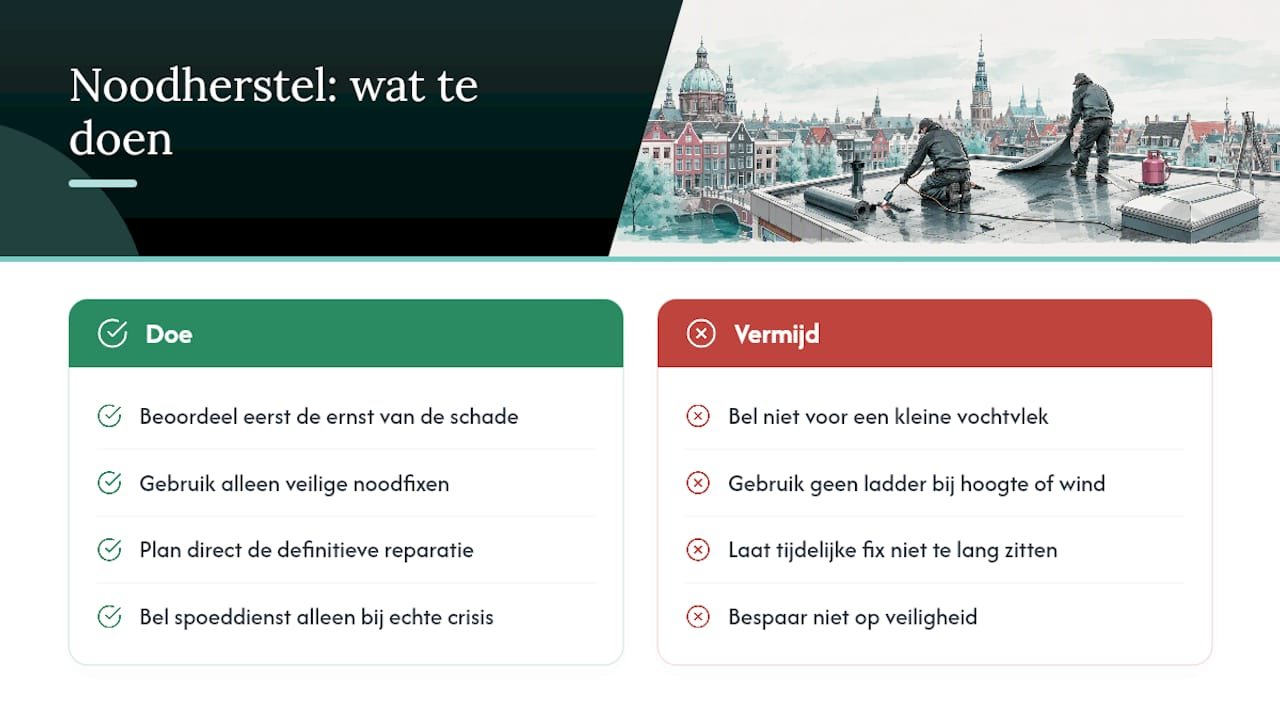 Wat noodherstel écht waard is, en wat overdreven wordt — overview diagram